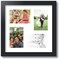 ArtToFrames Collage Photo Picture Frame with 4 - 4x6 inch Openings, Framed in Black with Over 62 Mat Color Options and Regular Glass (CSM-3926-178)